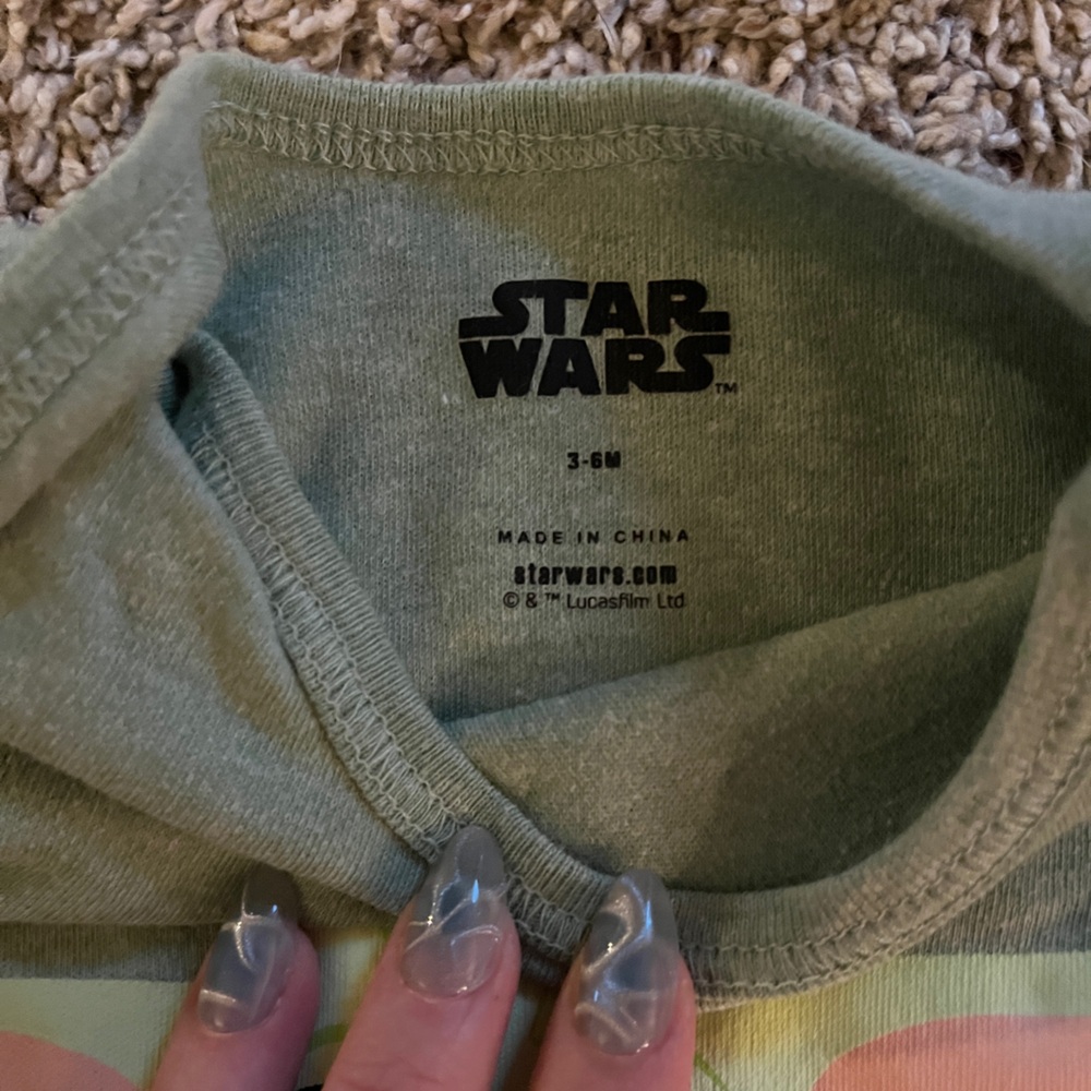 Set of 3 Star Wars Long Sleeve Onesies 3-6 Months - Picture 3 of 7